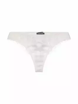 Атласные трусы с кружевом Dolce&Gabbana, белый