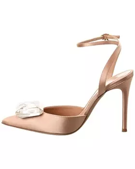 Атласные туфли Gianvito Rossi 105, розовый