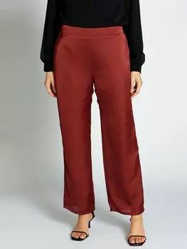 Атласные узкие брюки Aab, янтарный