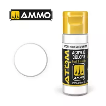 Атласный Белый, ATOM Acrylic Paints