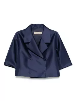 Атласный блейзер Blanca Vita, синий