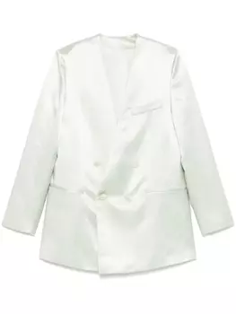 Атласный блейзер Philosophy Di Lorenzo Serafini, зеленый