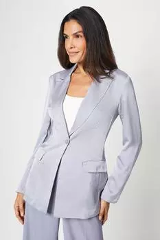 Атласный блейзер Wallis, серебро