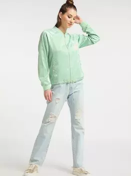 Атласный блузон Mymo, зеленый