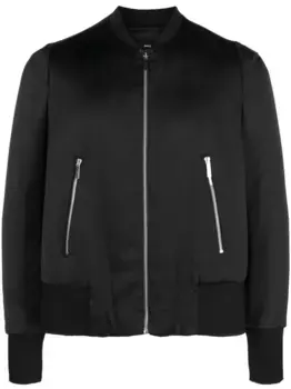 Атласный бомбер SAPIO, черный