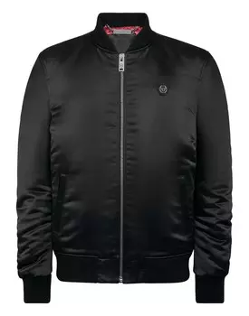 Атласный бомбер Teddy Bear Philipp Plein, черный