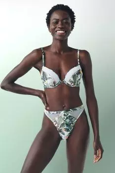 Атласный бюстгальтер с глубоким вырезом B By Ted Baker, синий