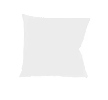 Атласный чехол на подушку Fleuresse Mako 40х40см однотонный на молнии, двойная упаковка 1109 натуральный белый