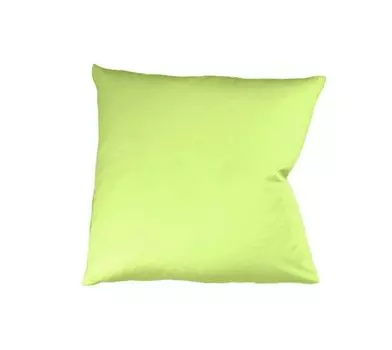 Атласный чехол на подушку Fleuresse Mako 40х40см однотонный на молнии, двойная упаковка 7041 яблочно-зеленый