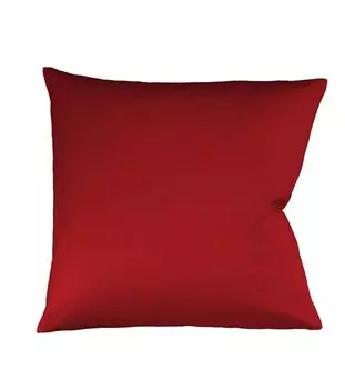 Атласный чехол на подушку Fleuresse Mako 40х40см однотонный на молнии, двойная упаковка 4580 бордо