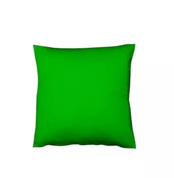Атласный чехол на подушку Fleuresse Mako 40х40см однотонный на молнии, двойная упаковка 7048 травянисто-зеленый