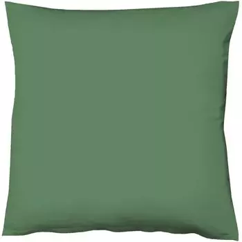 Атласный чехол на подушку Fleuresse Mako однотонный цвет зеленый охотник 7060 40 x 40 см
