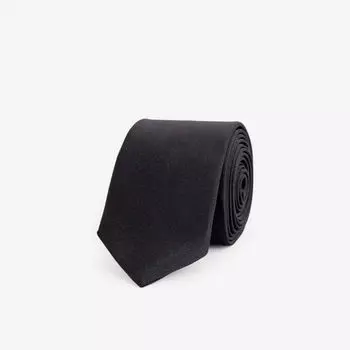 Атласный галстук Leo с узким лезвием Frankie Shop, черный