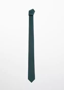 Атласный галстук MANGO, зеленый