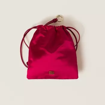 Атласный клатч Duchess Miu Miu, розовый