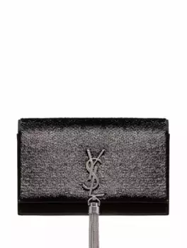 Атласный клатч Kate Saint Laurent, черный