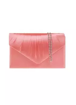 Атласный клатч-конверт KOKO COUTURE, оранжевый