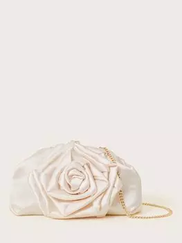 Атласный клатч-корсаж Monsoon, слоновая кость
