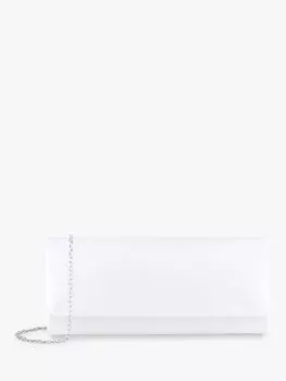 Атласный клатч Shadow Paradox London, слоновая кость