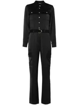 Атласный комбинезон LIU JO, черный