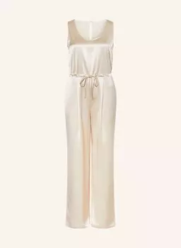 Атласный комбинезон Mrs & Hugs, бежевый