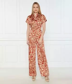 Атласный комбинезон Regular fit Liu Jo, коричневый