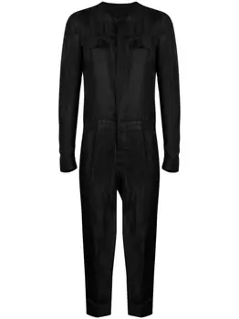 Атласный комбинезон SAPIO, черный