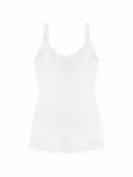 Атласный кружевной топ Dolce&Gabbana, белый