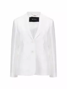 Атласный однобортный жакет Kiton