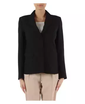 Атласный пиджак с лацканами Pennyblack, черный