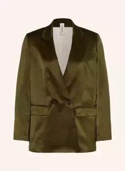 Атласный пиджак wardlow Drykorn, зеленый