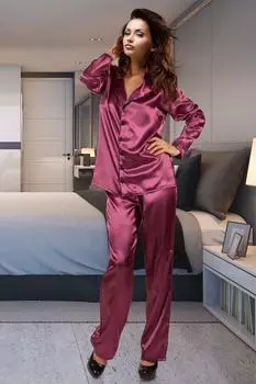 Атласный пижамный комплект Miorre, фиолетовый