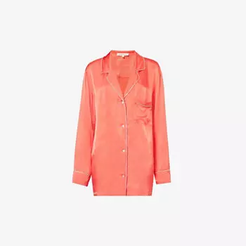 Атласный пижамный топ свободного кроя Blue Moon Love Stories, красный