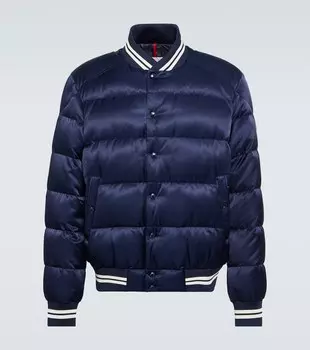 Атласный пуховик Dives Moncler, синий
