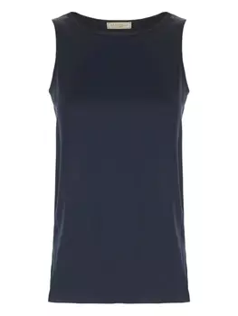 Атласный топ Antonelli, синий