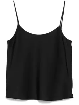 Атласный топ Cenere GB, черный