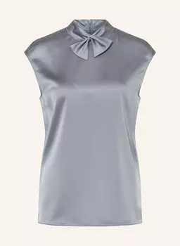 Атласный топ EMPORIO ARMANI, синий/серый