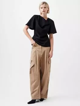 Атласный топ fenix French Connection, черный