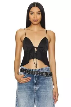 Атласный топ isla Superdown, черный