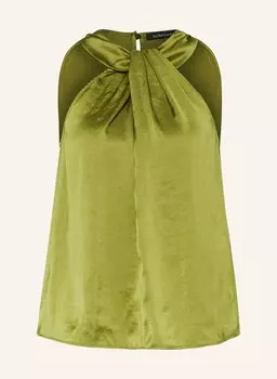 Атласный топ Luisa Cerano, зеленый