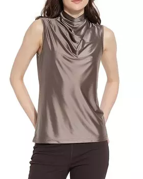Атласный топ Lyss Irina, серый