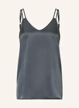 Атласный топ Marc Cain, зеленый