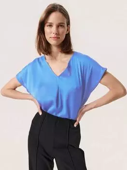 Атласный топ от джессабелл Soaked In Luxury, цвет Palace Blue