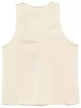 Атласный топ Patrizia Pepe, нейтральный