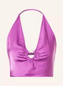 Атласный топ snmarie Somethingnew, фиолетовый