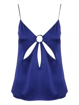 Атласный топ Stella McCartney, синий