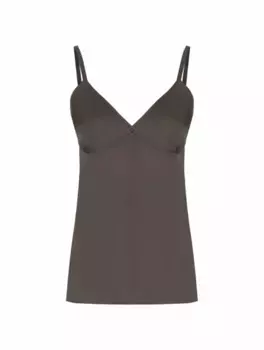 Атласный топ TOTEME, серый