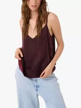 Атласный топ-жилет эстель MY ESSENTIAL WARDROBE, цвет Fudge