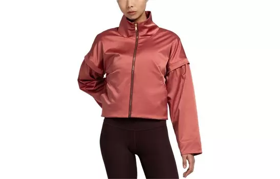 Атласный жакет с рукавами-фонариками для женщин Lululemon, оранжевый