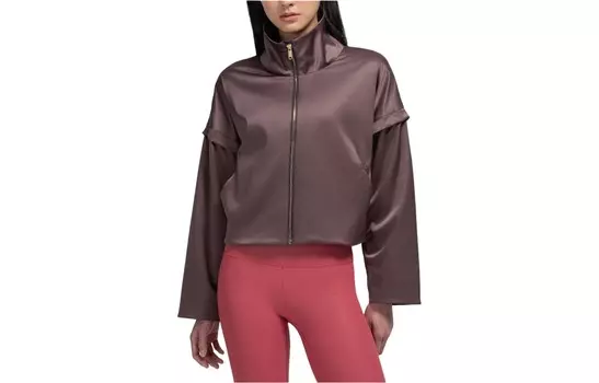 Атласный жакет с рукавами-фонариками для женщин Lululemon, цвет Drip Coffee/ESPR